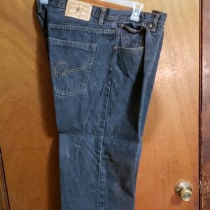 Rocawear Men's Straight Jeans - Dark Wash Blue